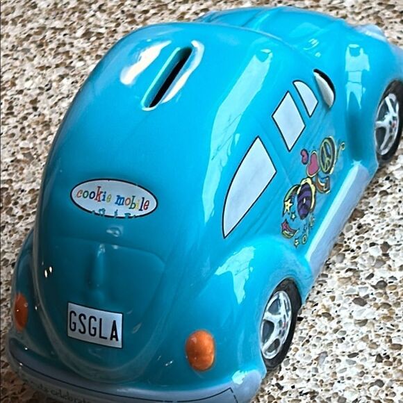 Girl Scout Cookie🍪Mobile 🚙 Beetle🪲 Coin Bank🏦 Fun place 4💰in Vintage ☮️ Bug🐞 - Picture 17 of 17